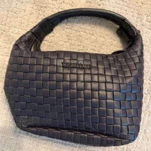 MZ Wallace Navy Woven Hobo Bag